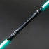 Starchaser Dual Sabers – twin frosted aluminum alloy hilts with etched emitter design for an ancient authentic feel, removable 77 cm or 92 cm polycarbonate blades, Neopixel multi-color changing core options for customizable blade effects, includes complim