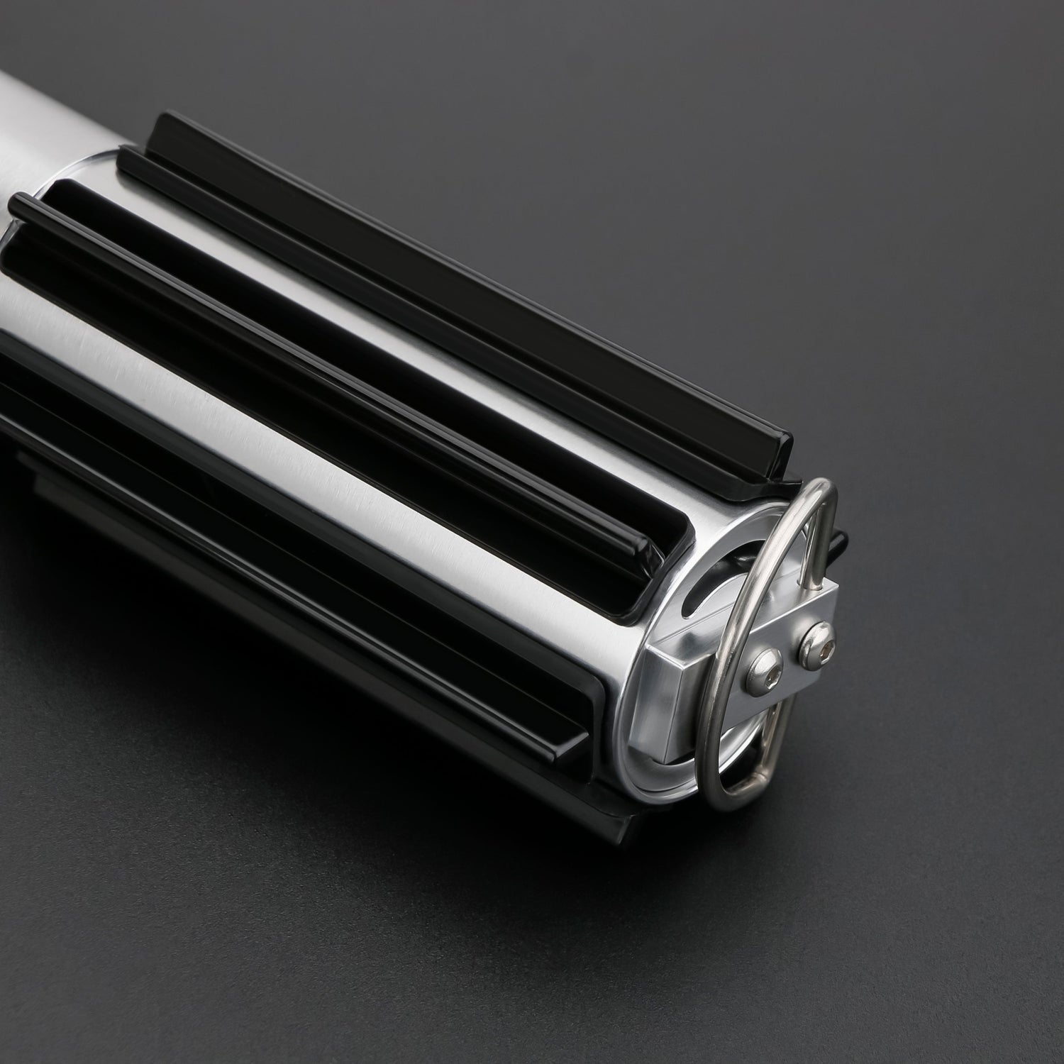 Skywalker SE Lightsaber from Novasaber, featuring a sleek silver hilt with black leather wrapping and a vibrant blue blade, inspired by the legendary Skywalker legacy from Star Wars.