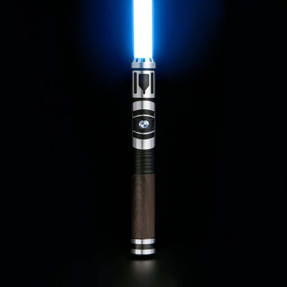 Padawan E07 RGB/Neopixel Saber – 32-inch replaceable polycarbonate blade, RGB S16 core with 12 adjustable colors, 27 built-in sound effects, 50W Neopixel LED, aluminum 6063 hilt, perfect for beginners and intermediate users for training, dueling, cosplay,