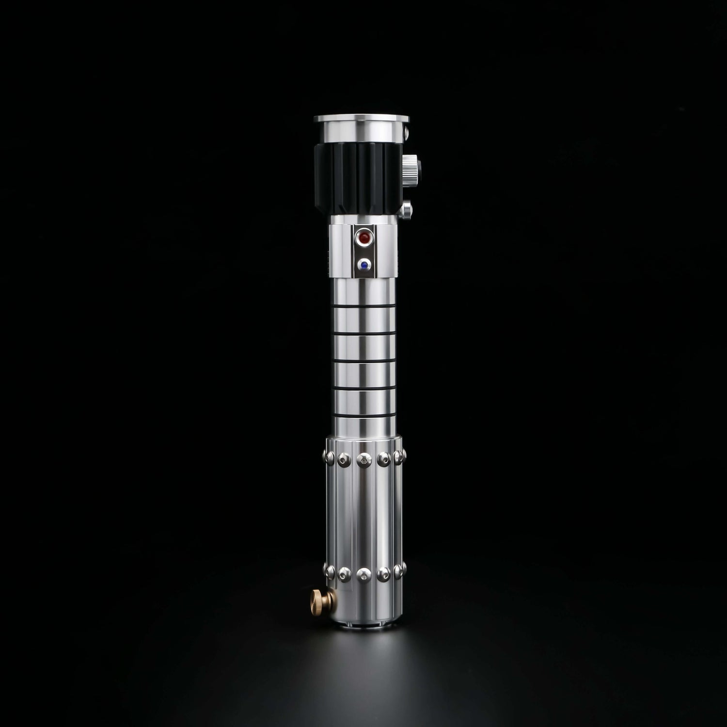 Mara Jade Lightsaber from Novasaber, featuring a sleek, crimson blade and a detailed, silver hilt with elegant design accents, inspired by the iconic Star Wars character.