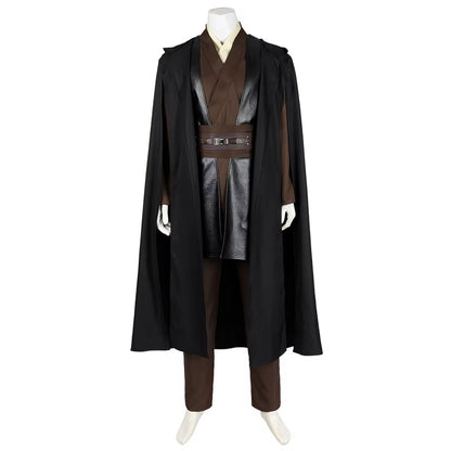 NovasaberAnakin Cosplay Jedi Costume Skywalker Vader Darth Jedi Top Pants Cloak Belt Halloween Carnival Party Outfits Men