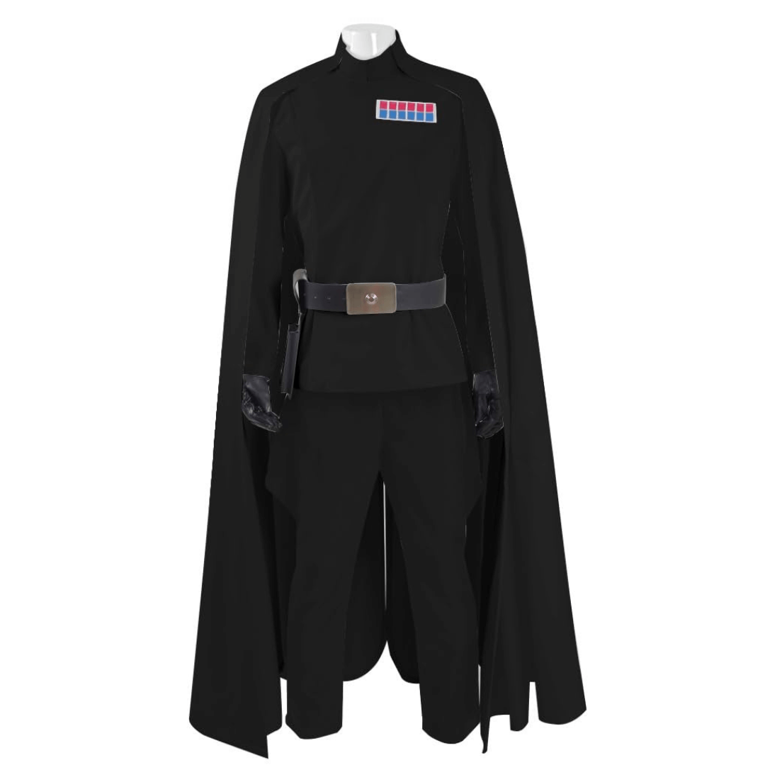 Mens Imperial Officer Cosplay Costume Battle Uniform White Cloak Coat Pants Full Set Halloween Outfits US Size