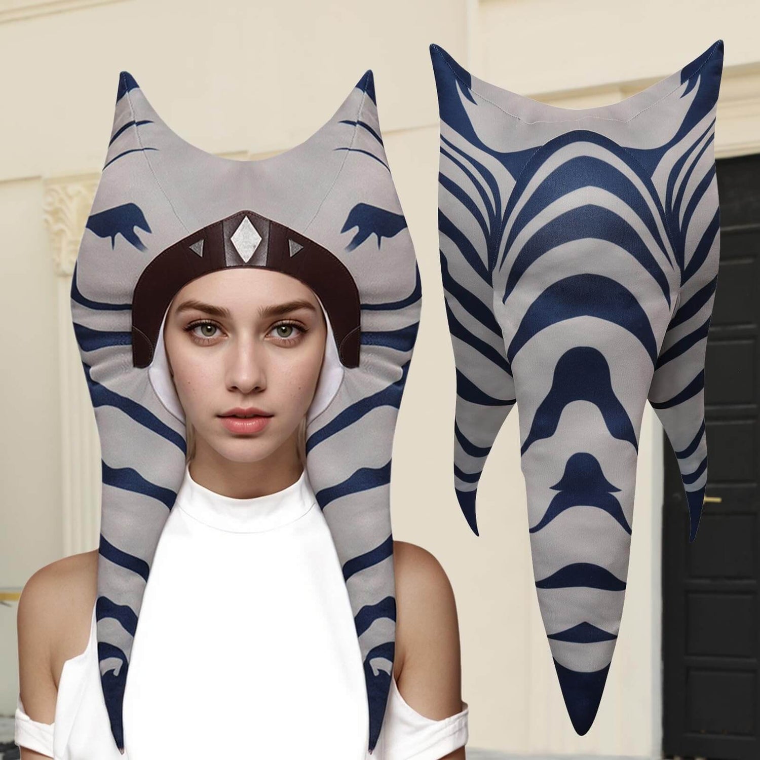 Adults Clone Costume Head piece Women Anime Cosplay Hat for Halloween