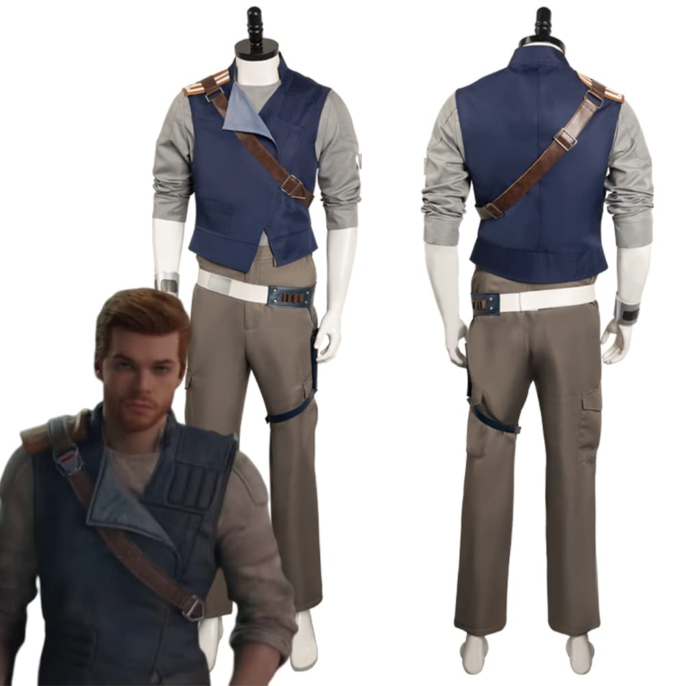 Mens Survivor Cal Kestis Cosplay Costume Outfit Halloween Party Cal Kestis Costume Adult Full Set