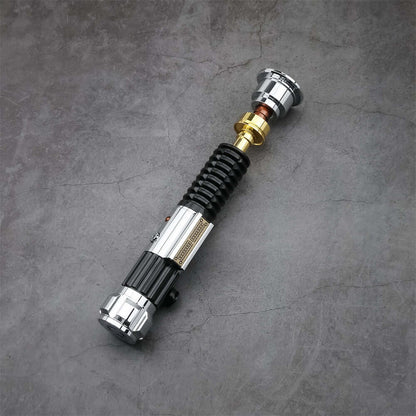 Obi EP3 lightsaber replica featuring detailed design and collectibles quality for fans.