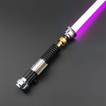Obi EP3 lightsaber replica with a pink blade and detailed hilt design, perfect for collectors and fans.