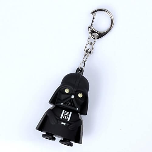 Darth Vader keychain with flashlight
