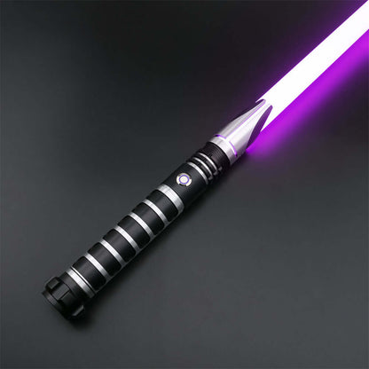 Gladiator Combat Lightsaber with rugged hilt and durable polycarbonate blade, designed for intense dueling and display.