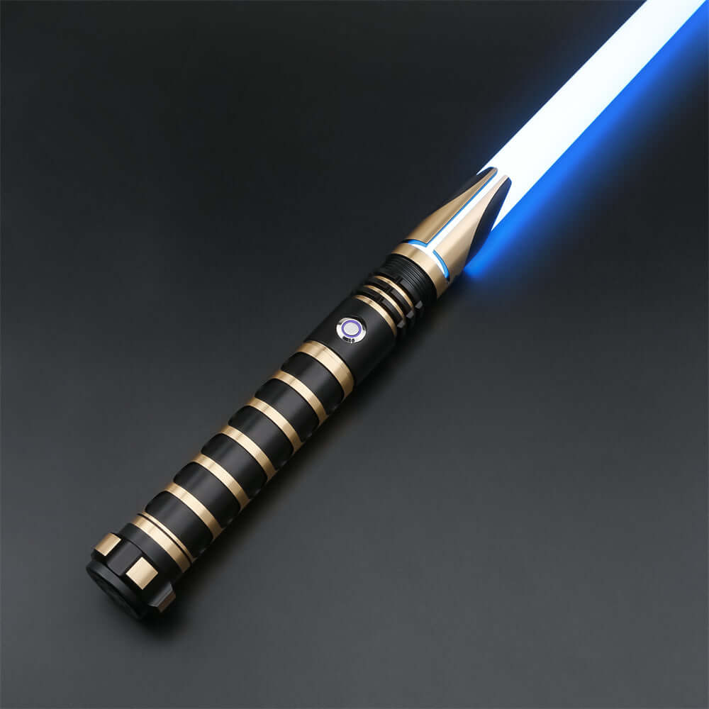 Gladiator Combat Lightsaber with rugged hilt and durable polycarbonate blade, designed for intense dueling and display.
