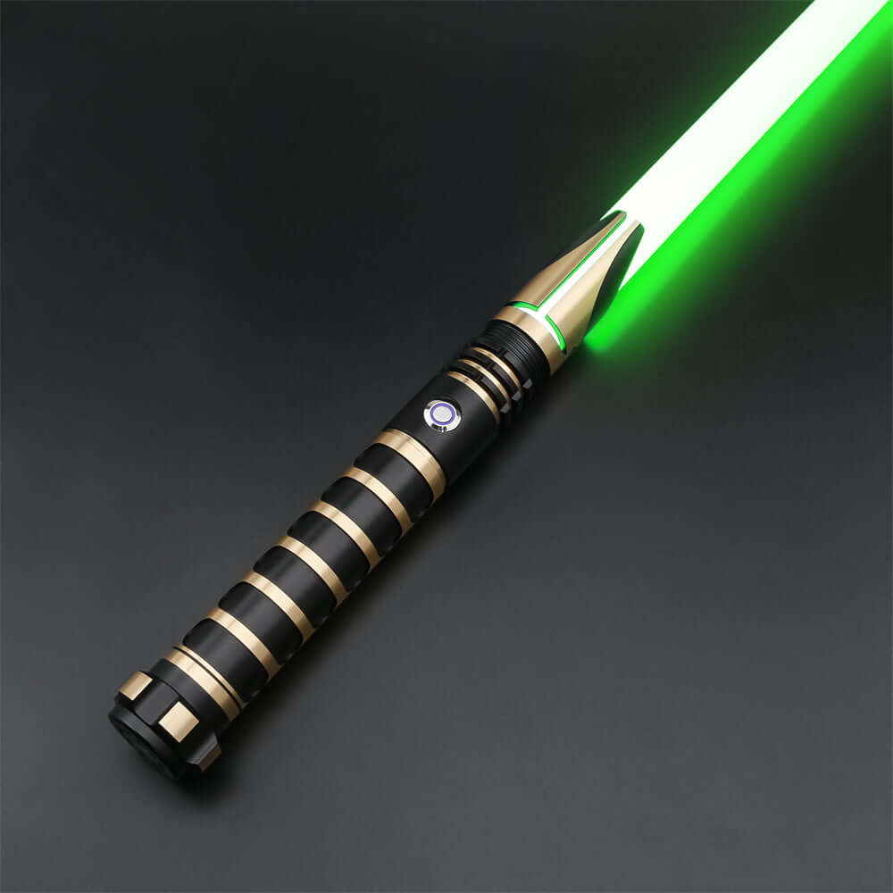 Gladiator Combat Lightsaber with rugged hilt and durable polycarbonate blade, designed for intense dueling and display.
