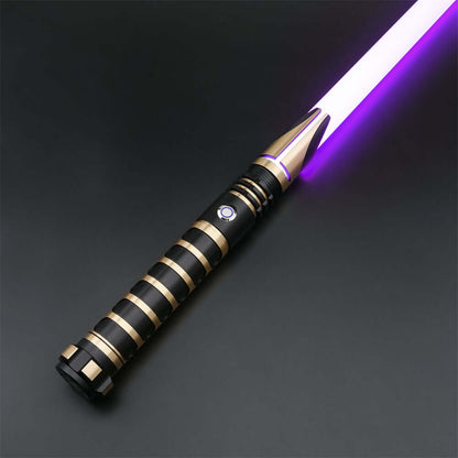 Gladiator Combat Lightsaber with rugged hilt and durable polycarbonate blade, designed for intense dueling and display.
