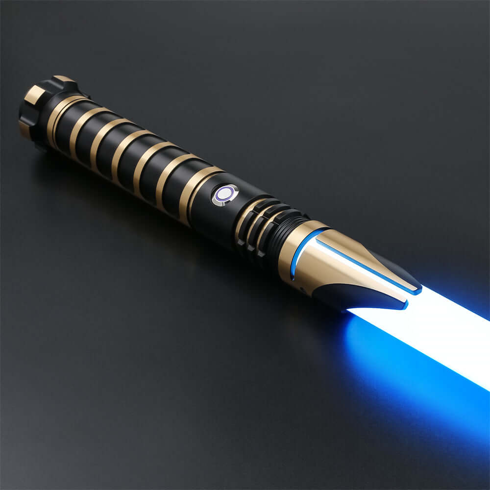Gladiator Combat Lightsaber with rugged hilt and durable polycarbonate blade, designed for intense dueling and display.
