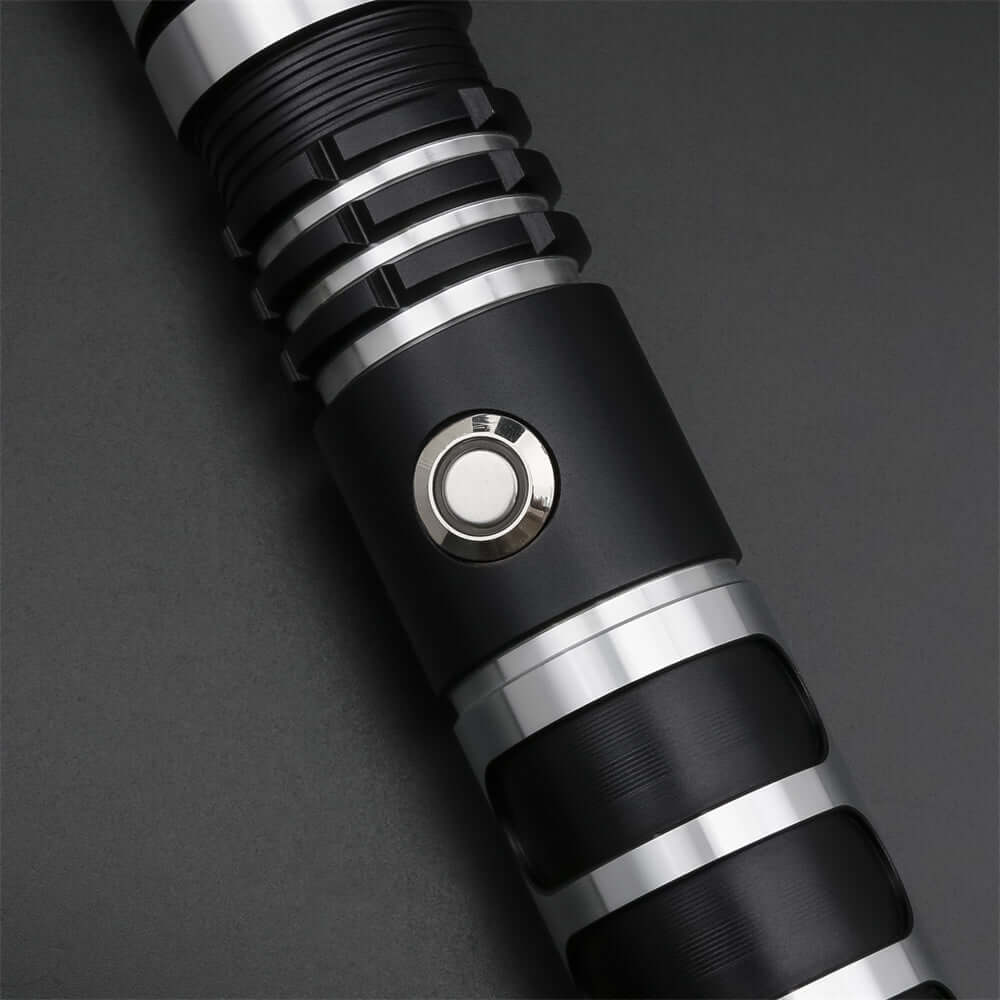 Gladiator Combat Lightsaber with rugged hilt and durable polycarbonate blade, designed for intense dueling and display.