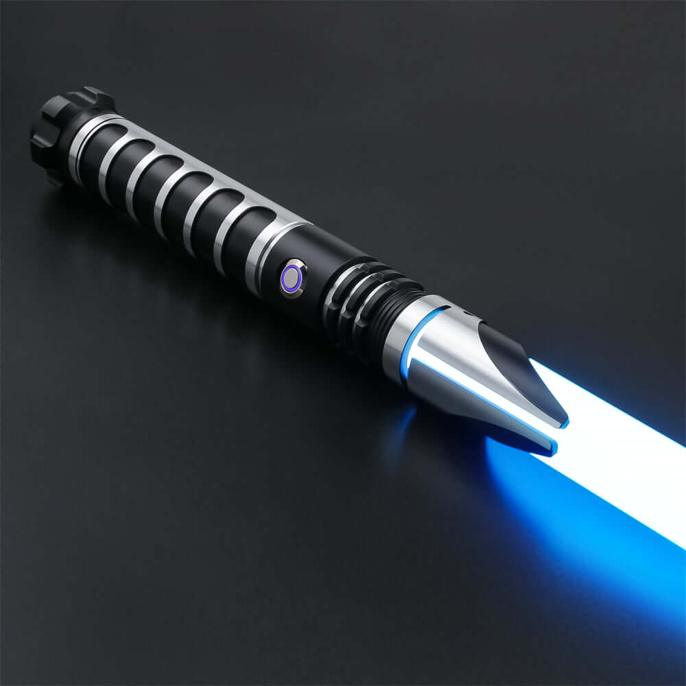 Gladiator Combat Lightsaber with rugged hilt and durable polycarbonate blade, designed for intense dueling and display.