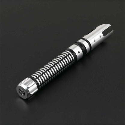 Guardian Combat Lightsaber with T6 aluminum hilt and polycarbonate blade, showcasing its durability and sleek design.