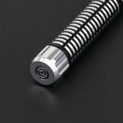 Guardian Combat Lightsaber with T6 aluminum hilt and polycarbonate blade, showcasing its durability and sleek design.