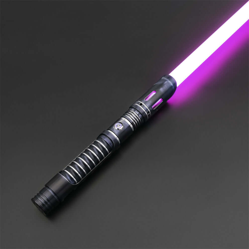 Vanguard Combat Lightsaber with rugged hilt and durable polycarbonate blade, designed for intense dueling and display.