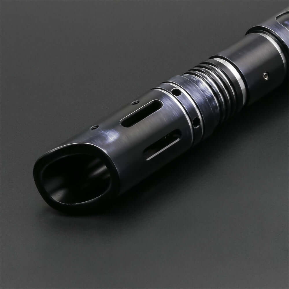 Vanguard Combat Lightsaber with rugged hilt and durable polycarbonate blade, designed for intense dueling and display.