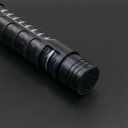 Vanguard Combat Lightsaber with rugged hilt and durable polycarbonate blade, designed for intense dueling and display.