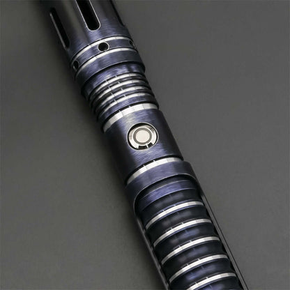 Vanguard Combat Lightsaber with rugged hilt and durable polycarbonate blade, designed for intense dueling and display.