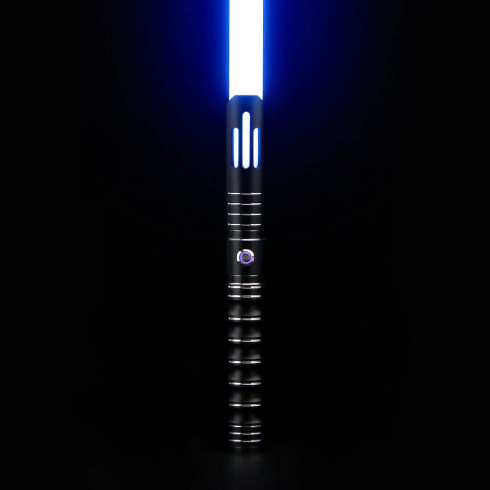Volcano Combat Lightsaber with rugged hilt and durable polycarbonate blade, designed for intense dueling and display.