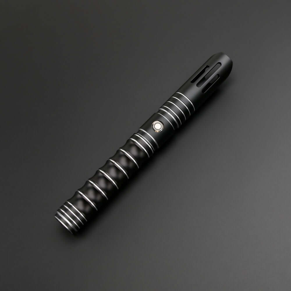 Volcano Combat Lightsaber with rugged hilt and durable polycarbonate blade, designed for intense dueling and display.