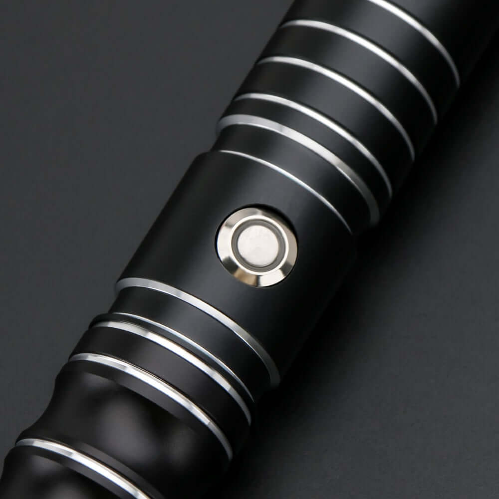 Volcano Combat Lightsaber with rugged hilt and durable polycarbonate blade, designed for intense dueling and display.