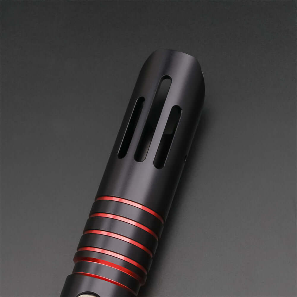 Volcano Combat Lightsaber with rugged hilt and durable polycarbonate blade, designed for intense dueling and display.