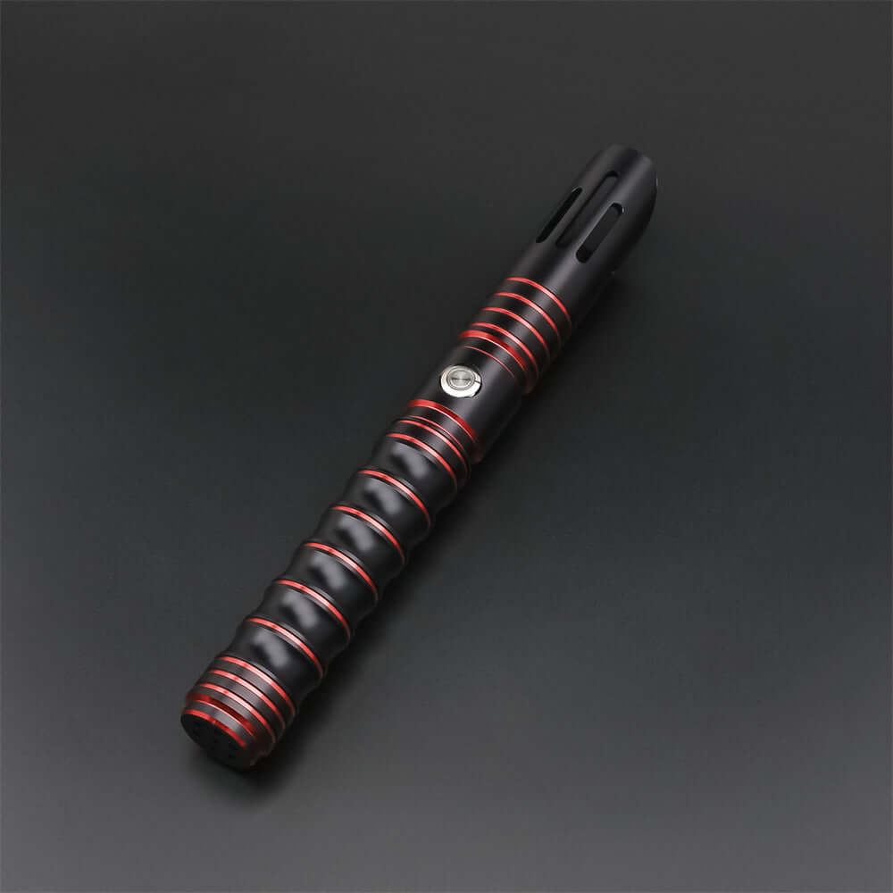 Volcano Combat Lightsaber with rugged hilt and durable polycarbonate blade, designed for intense dueling and display.