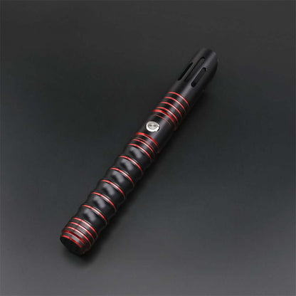 Volcano Combat Lightsaber with rugged hilt and durable polycarbonate blade, designed for intense dueling and display.
