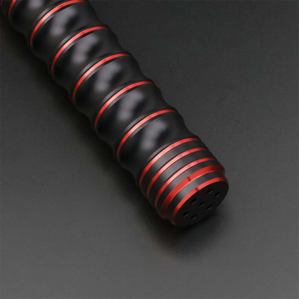 Volcano Combat Lightsaber with rugged hilt and durable polycarbonate blade, designed for intense dueling and display.