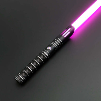 Volcano Combat Lightsaber with rugged hilt and durable polycarbonate blade, designed for intense dueling and display.