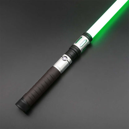 Warrior Combat Lightsaber with rugged hilt and durable polycarbonate blade, designed for intense dueling and display.