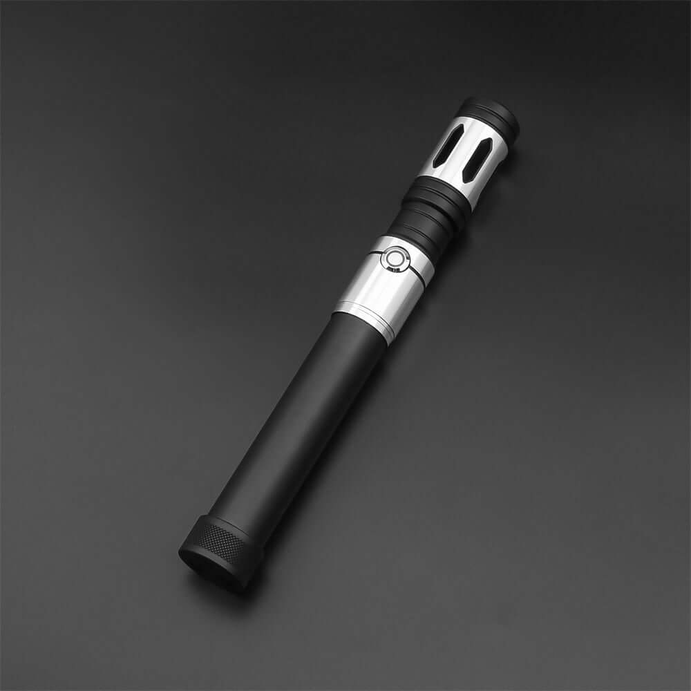 Warrior Combat Lightsaber with rugged hilt and durable polycarbonate blade, designed for intense dueling and display.