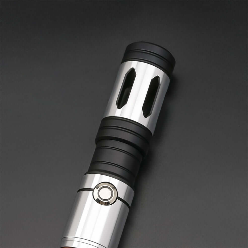 Warrior Combat Lightsaber with rugged hilt and durable polycarbonate blade, designed for intense dueling and display.