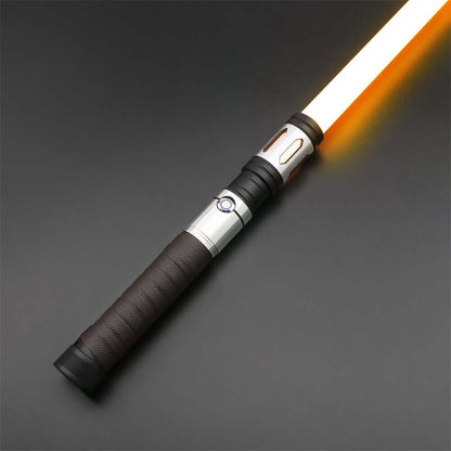 Warrior Combat Lightsaber with rugged hilt and durable polycarbonate blade, designed for intense dueling and display.