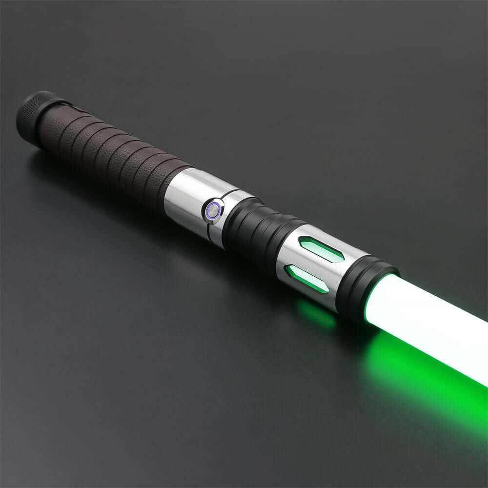 Warrior Combat Lightsaber with rugged hilt and durable polycarbonate blade, designed for intense dueling and display.