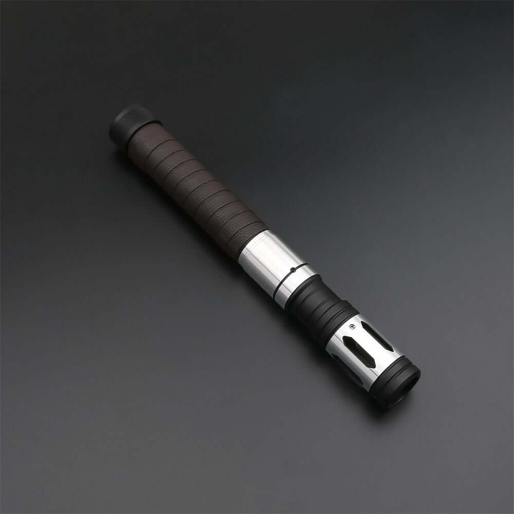 Warrior Combat Lightsaber with rugged hilt and durable polycarbonate blade, designed for intense dueling and display.