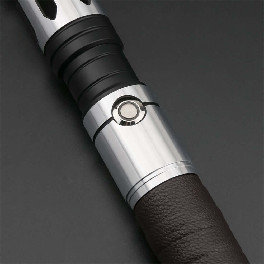 Warrior Combat Lightsaber with rugged hilt and durable polycarbonate blade, designed for intense dueling and display.