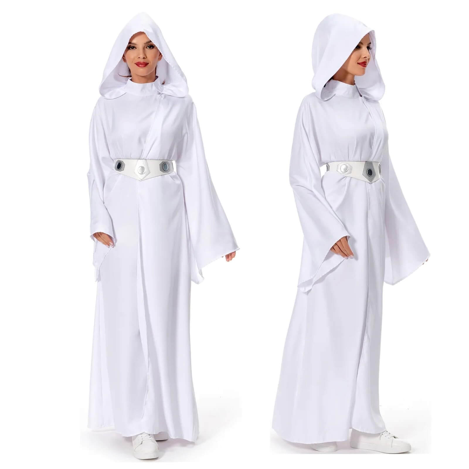 Womens Princess Costume Dress Robe Pricess Cosplay Cloak Outfit Halloween Outfits for Adults