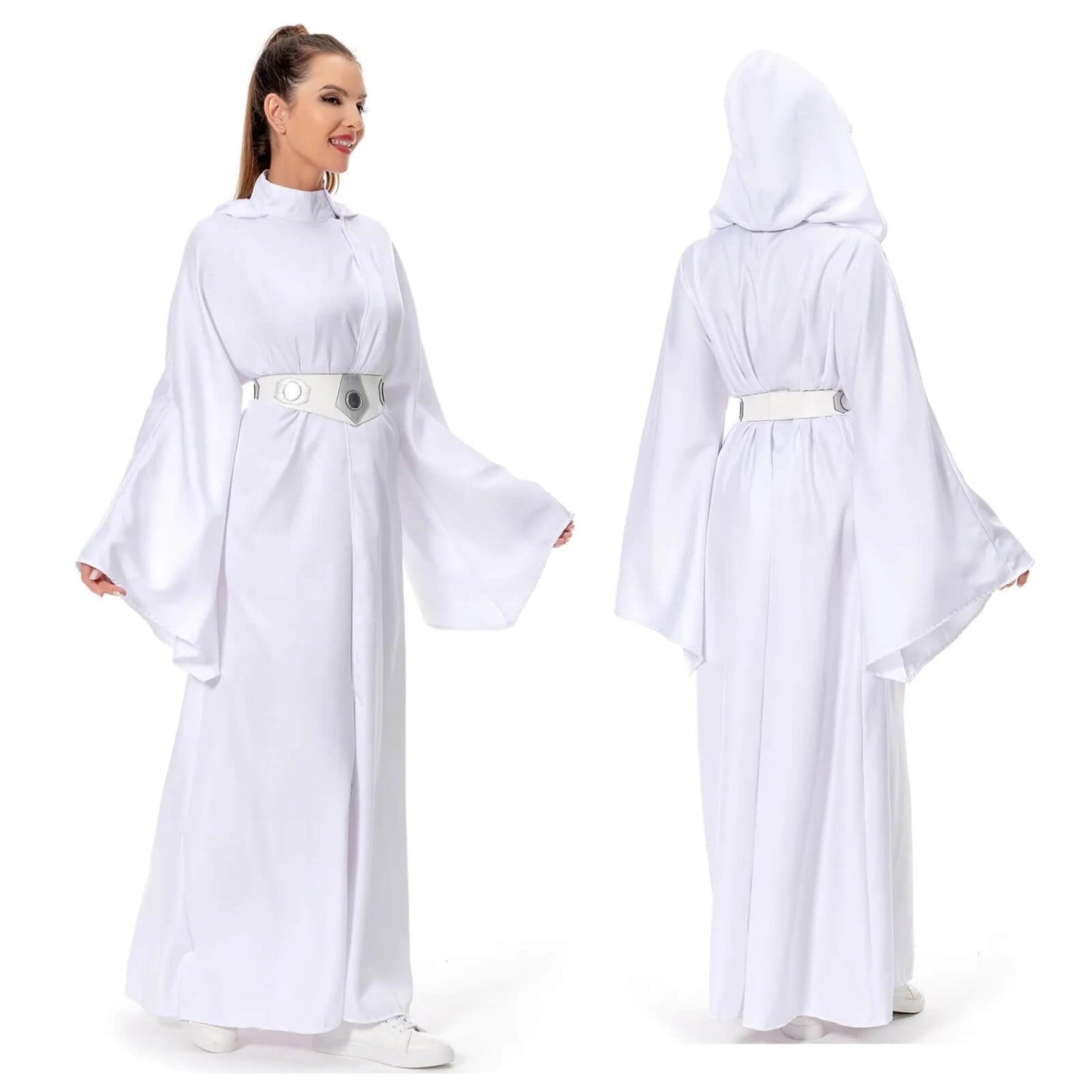Womens Princess Costume Dress Robe Pricess Cosplay Cloak Outfit Halloween Outfits for Adults
