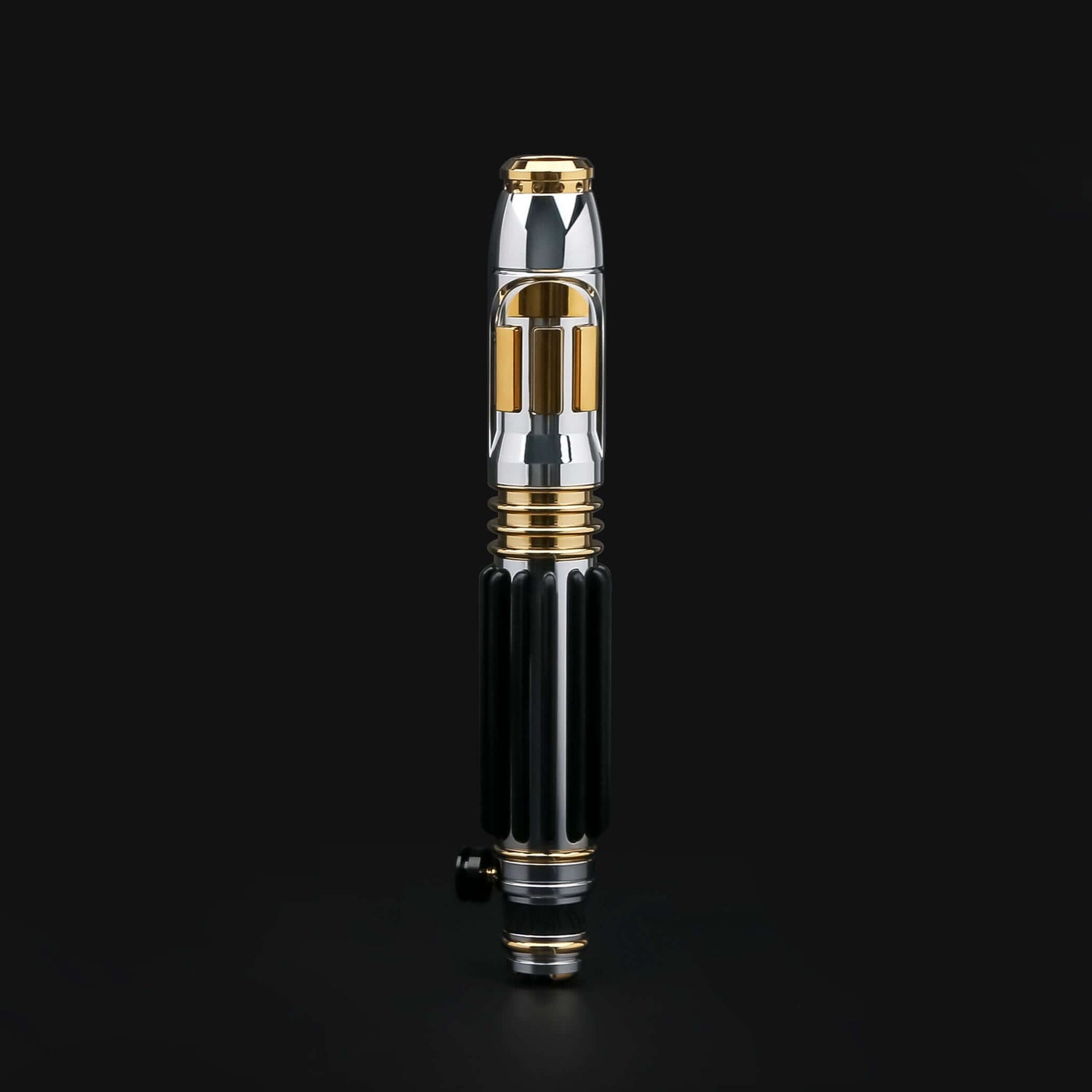 Windu Proffie lightsaber, a striking collectible with metallic finish and elegant design.