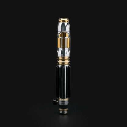 Windu Proffie lightsaber, a striking collectible with metallic finish and elegant design.