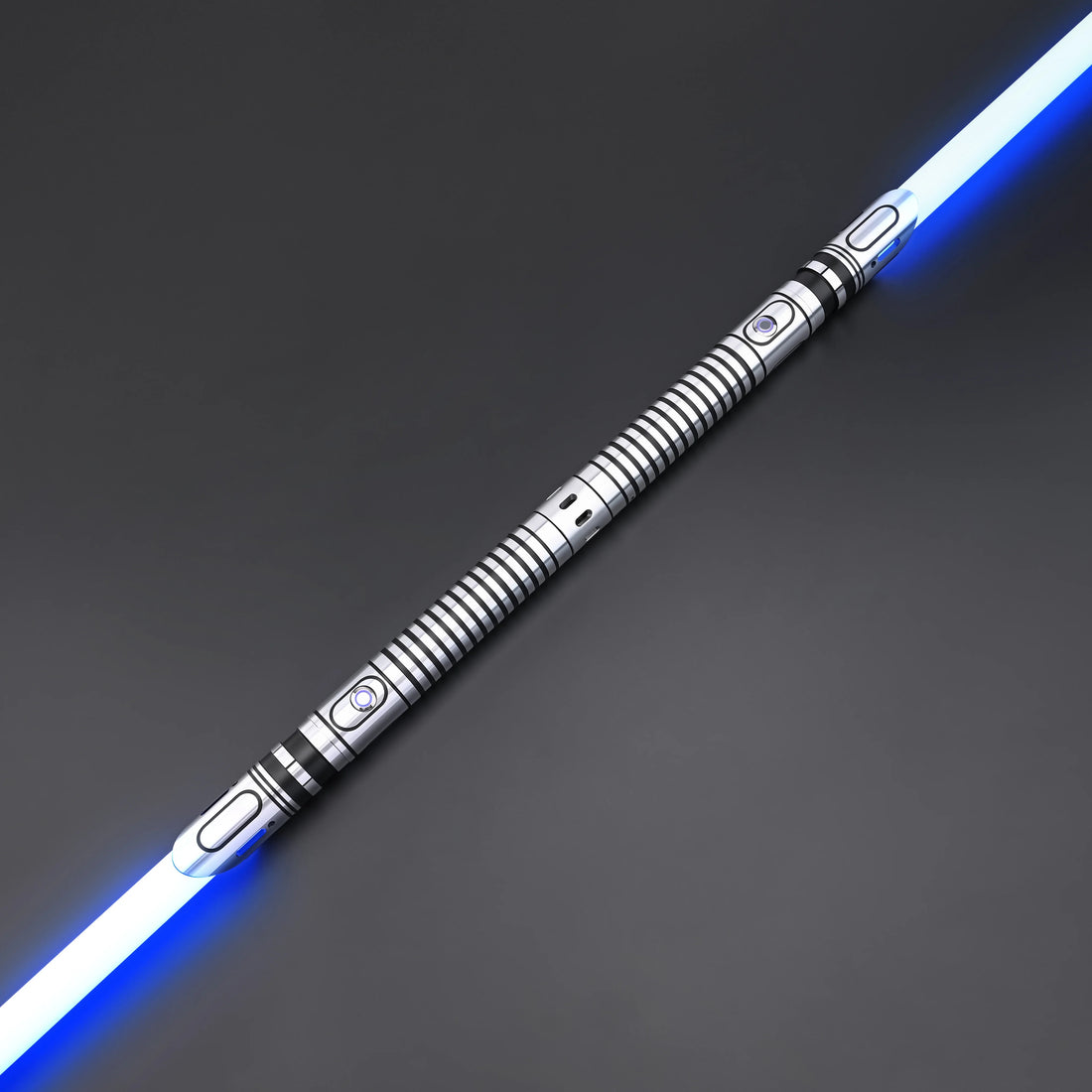 The Apex Twin Lightsabers with Blue Blades - Dual Connected LED Sabers