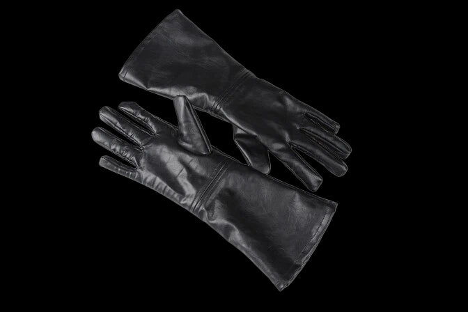 Black tactical gloves designed for the premium tactical enforcer suit, offering protection and dexterity.