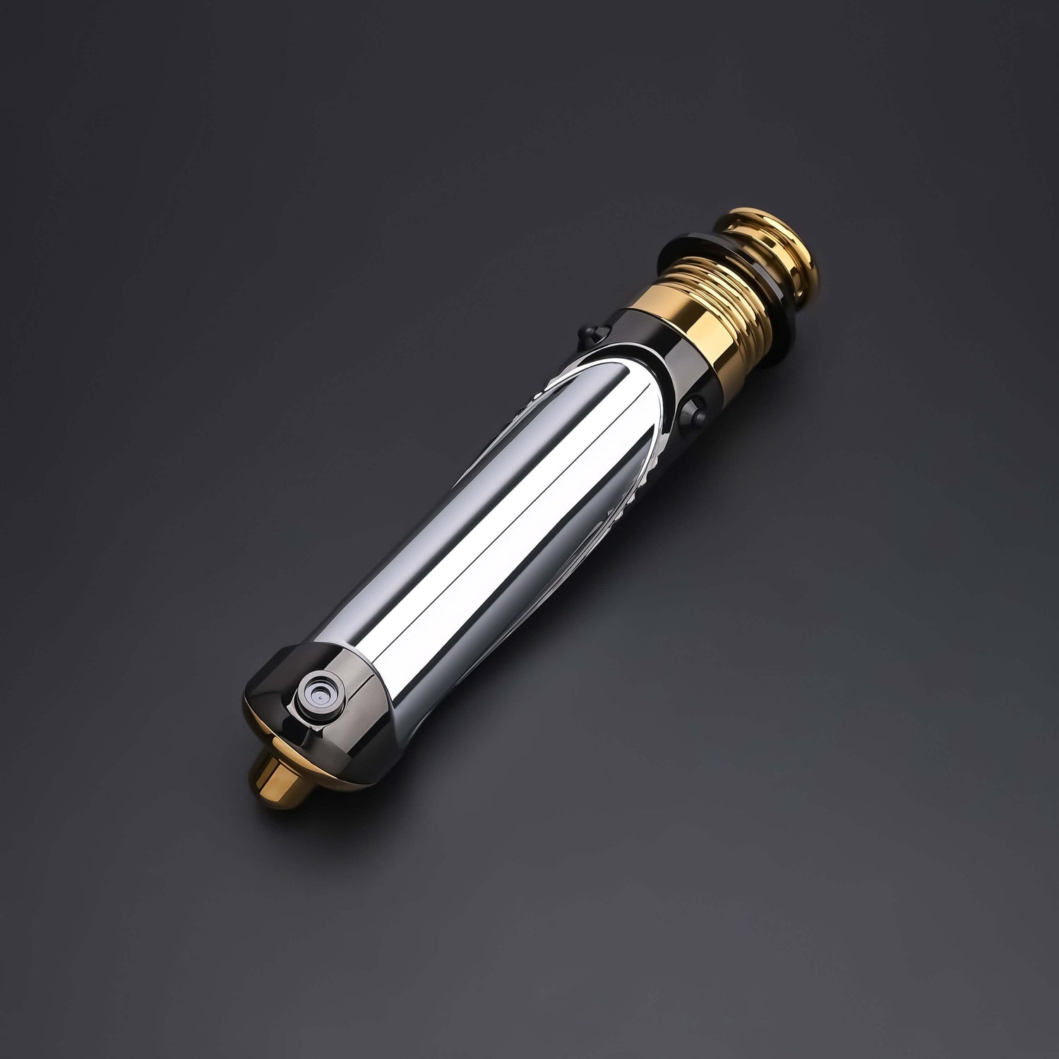Emperor lightsaber hilt showcasing its sleek and tactical design