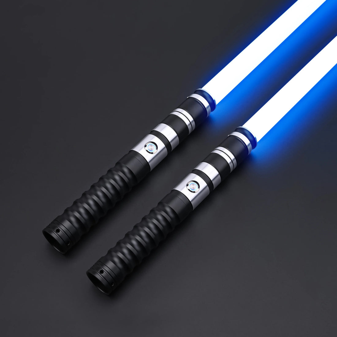 Fighter Twin Lightsabers with dual blue glowing blades
