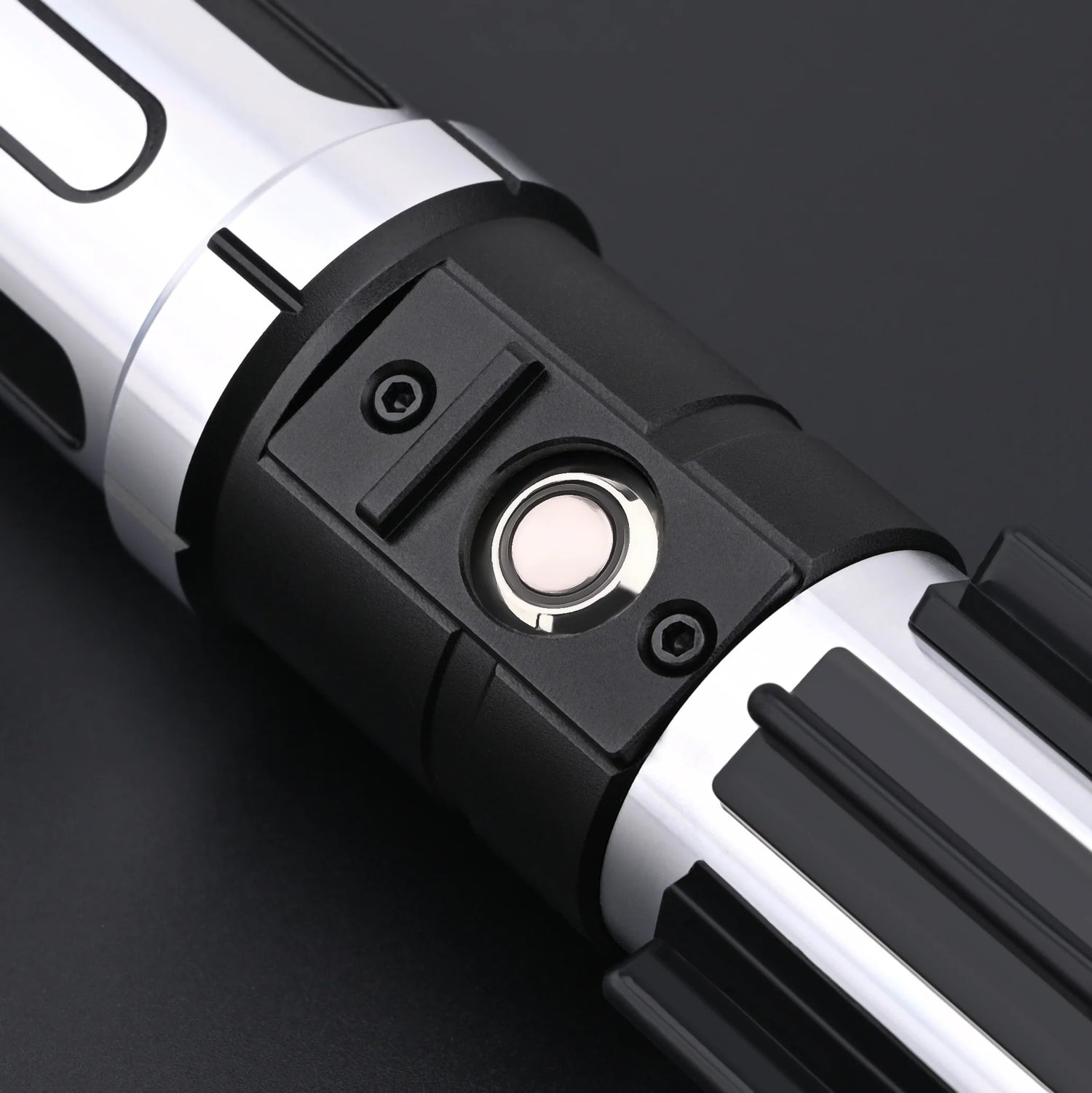 The Void Walker heavy dueling lightsaber close-up showing detailed design and high-quality materials.