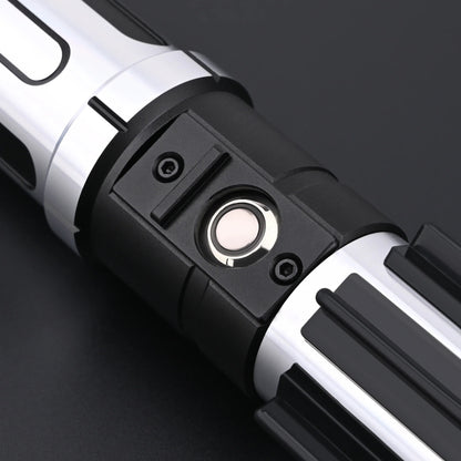 The Void Walker heavy dueling lightsaber close-up showing detailed design and high-quality materials.