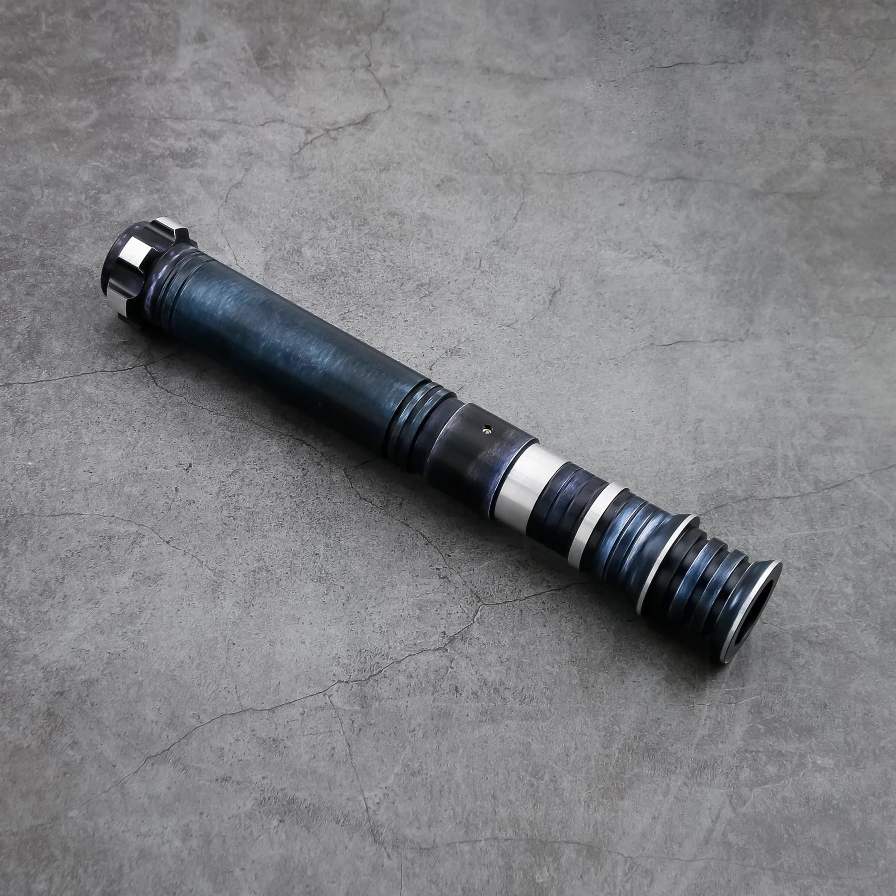 Iron Spark lightsaber hilt close up